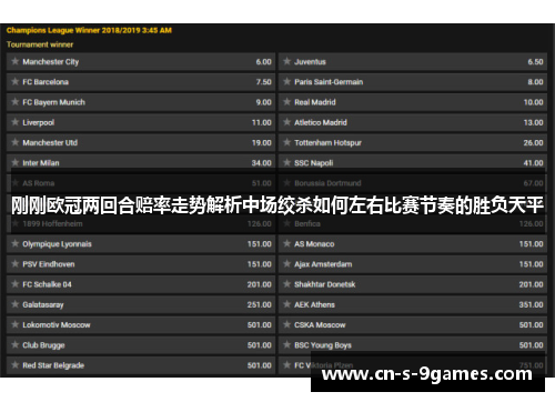 刚刚欧冠两回合赔率走势解析中场绞杀如何左右比赛节奏的胜负天平 刚刚欧冠两回合赔率走势解析中场绞杀如何左右比赛节奏的胜负天平
